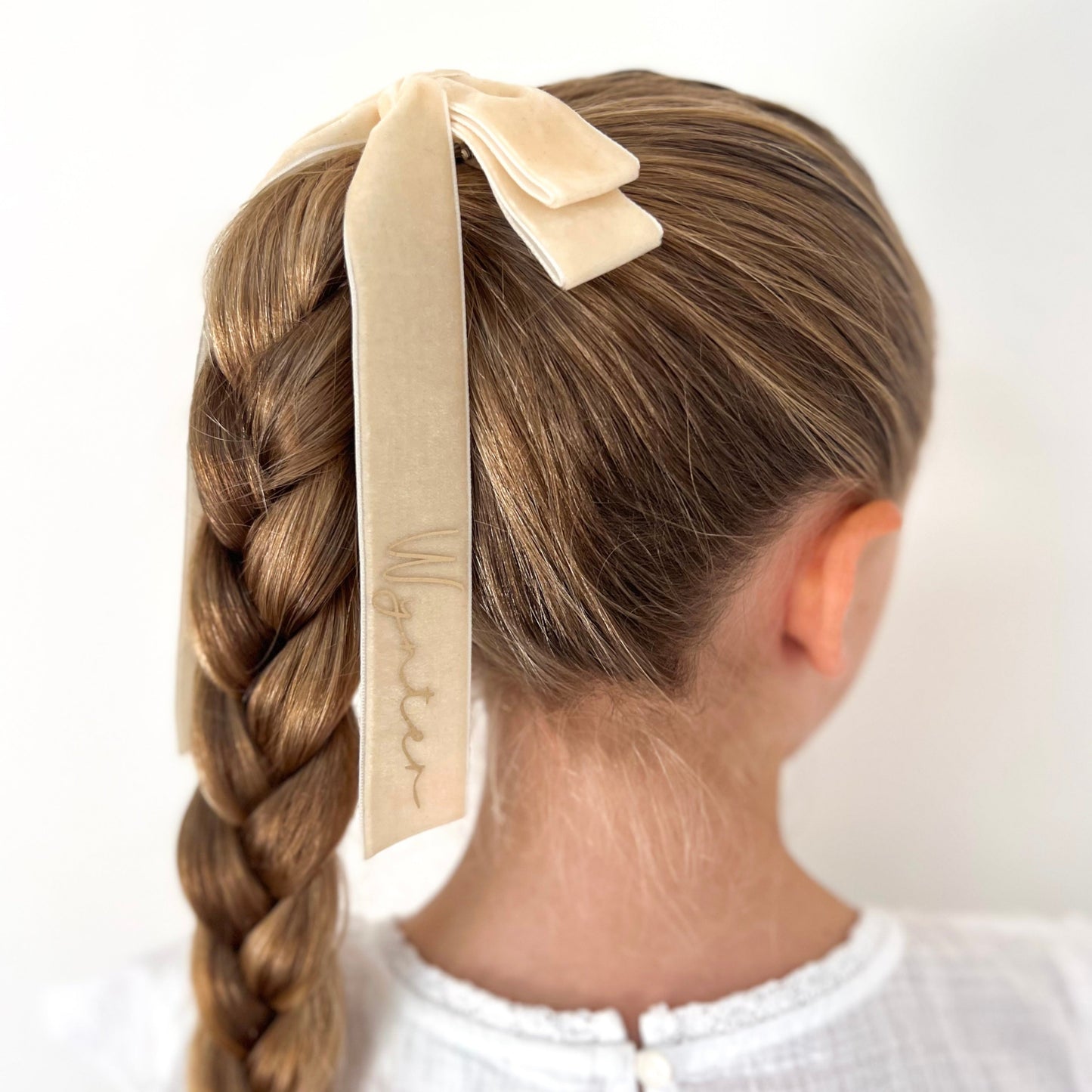 Personalised Velvet Hair Bows